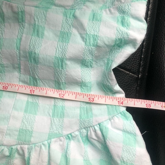 ZARA GINGHAM BEADED FLOWER DETAILED DRESS WITH POCKETS - Picture 14 of 14